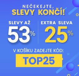 Slevy až 53 % + navíc 25 %