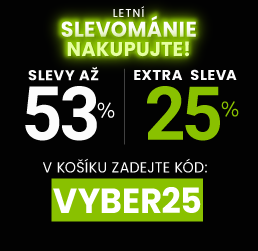 Slevy až 53 % + navíc 25 %