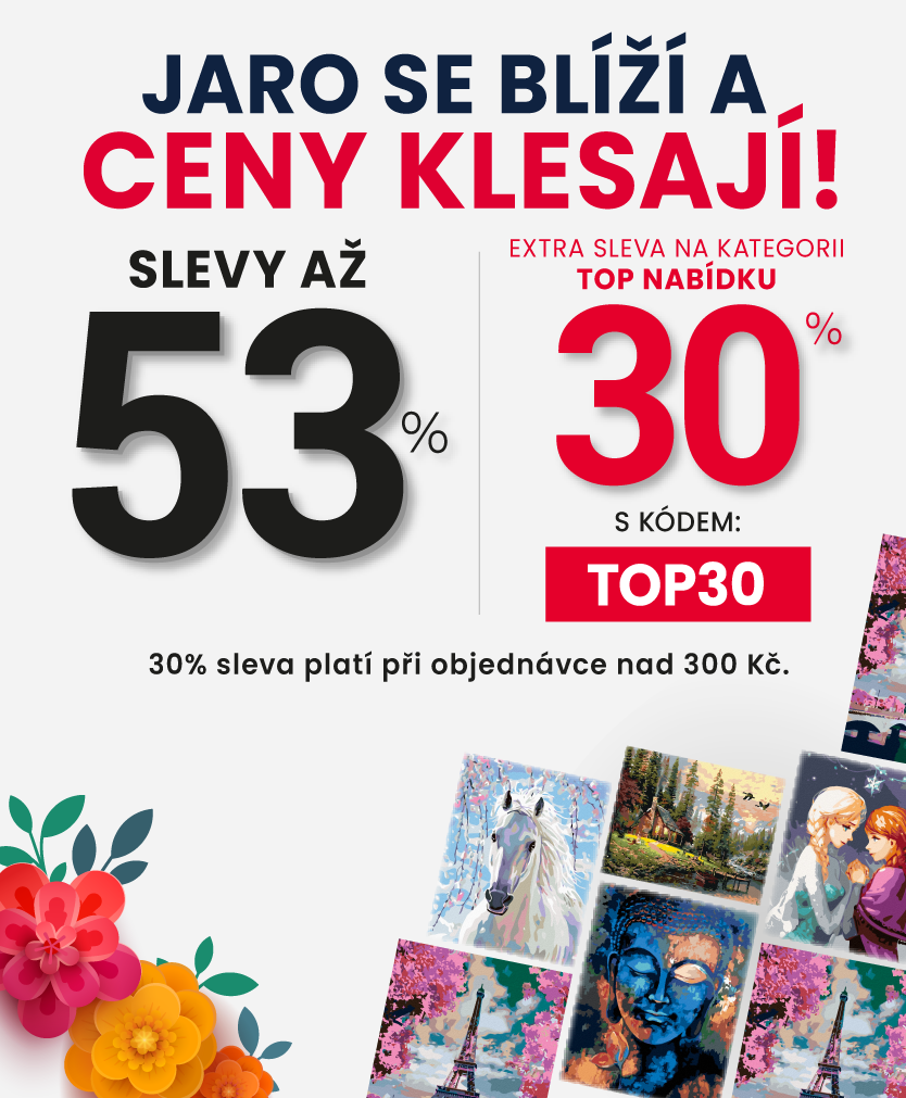 Slevy až 53 % + navíc 30 %