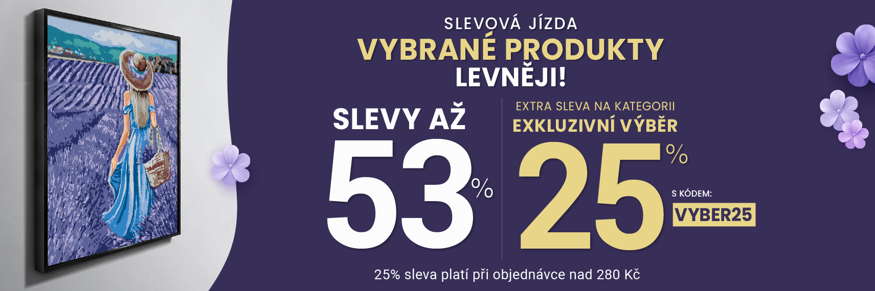 Slevy až 53 % + navíc 25 %