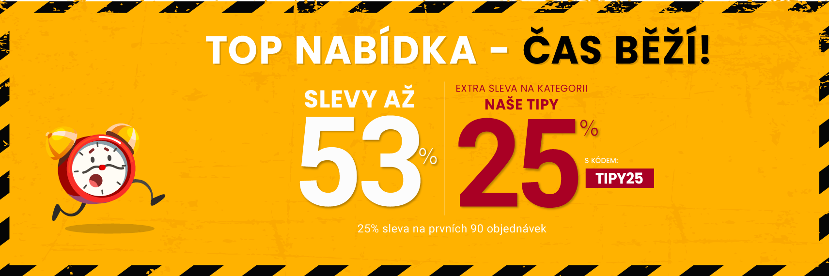 Slevy až 53 % + navíc 25 %