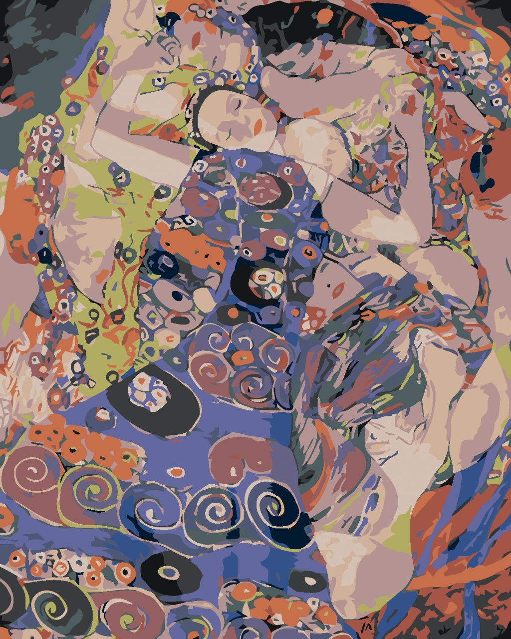 Malování podle čísel - VIRGIN (Gustav Klimt)