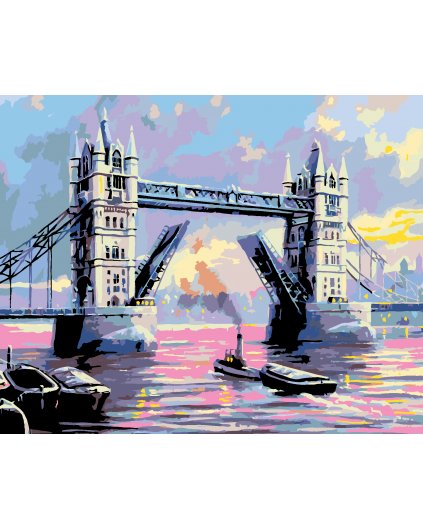 Malování podle čísel - TOWER BRIDGE LONDÝN
