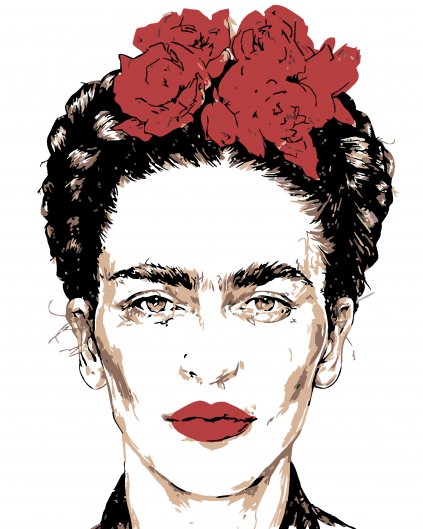 Malování podle čísel - FRIDA KAHLO