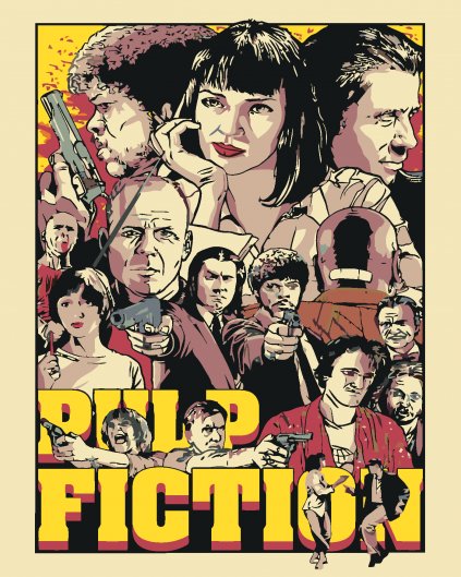 Malování podle čísel - PULP FICTION