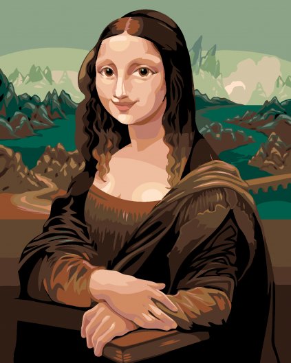 Malování podle čísel - POHÁDKOVÁ MONA LISA - INSPIRACE DA VINCI