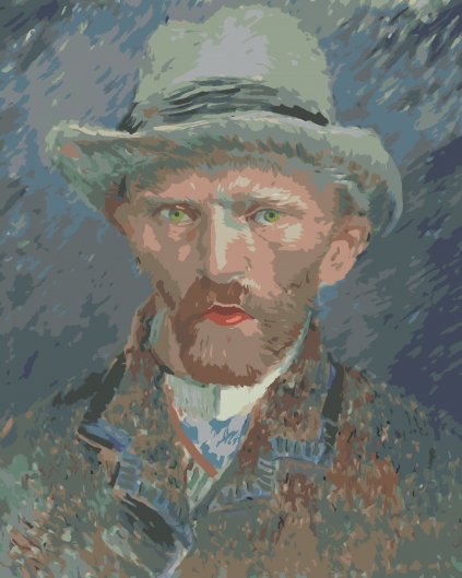 Malování podle čísel - AUTOPORTRÉT II (VAN GOGH)