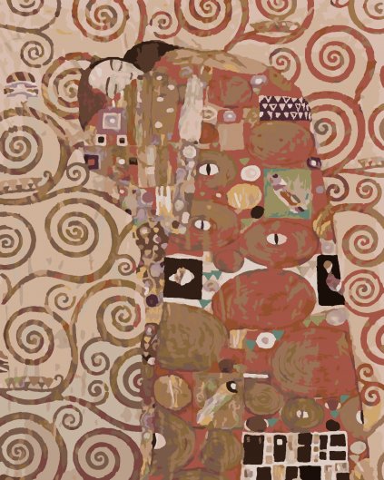 Malování podle čísel - OBJETÍ (G. KLIMT)