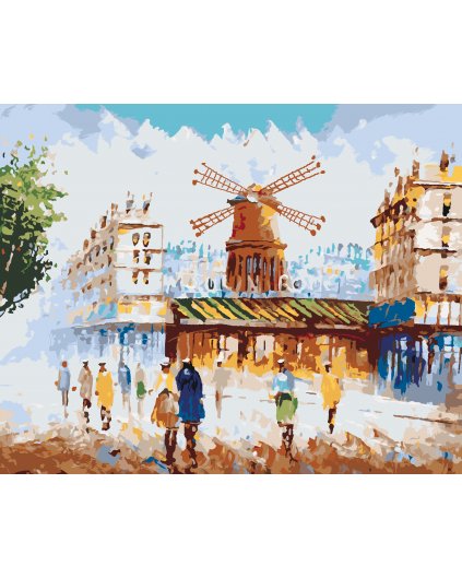 Malování podle čísel - MOULIN ROUGE V PAŘÍŽI
