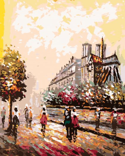 Malování podle čísel - PŘEKRÁSNÁ PAŘÍŽ