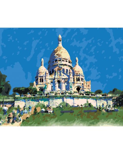 Malování podle čísel - SACRE COEUR V PAŘÍŽI