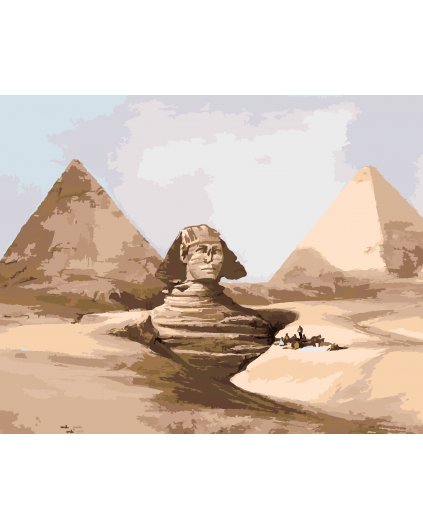 Malování podle čísel - SFINGA A PYRAMIDY EGYPT