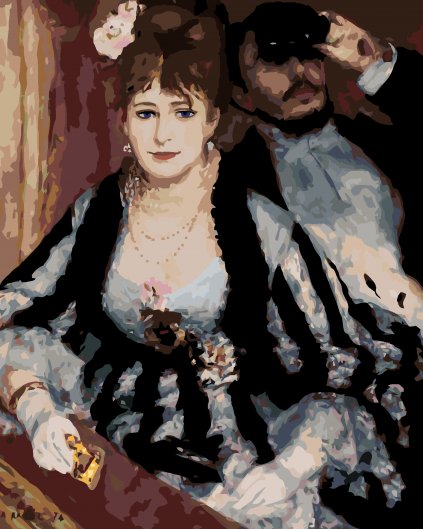 Malování podle čísel - DIVADELNÍ LÓŽE (PIERRE-AUGUSTE RENOIR)