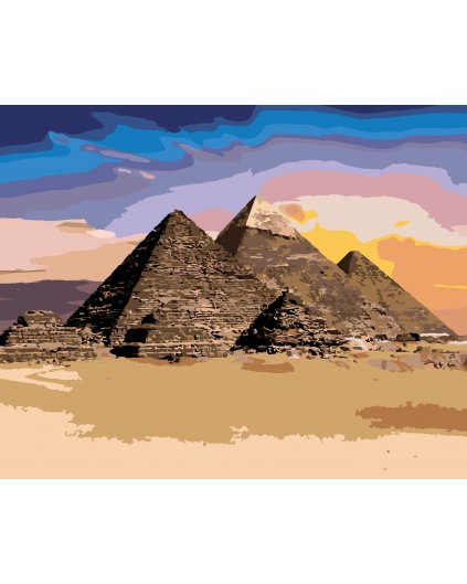 Malování podle čísel - EGYPT PYRAMIDY