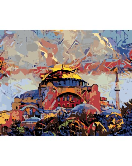 Malování podle čísel - MUZEUM HAGIA SOPHIA V ISTANBULU