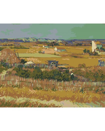 Malování podle čísel - SKLIZEŇ (VINCENT VAN GOGH)