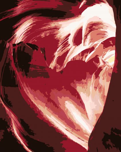 Malování podle čísel - SRDCE V KAŇONU (TED DAVIS)