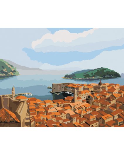 Malování podle čísel - DUBROVNÍK V CHORVATSKU