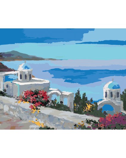 Malování podle čísel - SANTORINI II