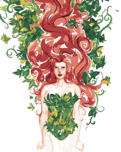 Malování podle čísel - POISON IVY (BATMAN)