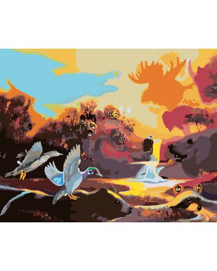 Malování podle čísel - ZVÍŘECÍ ŘÍŠE (D. RUSTY RUST)