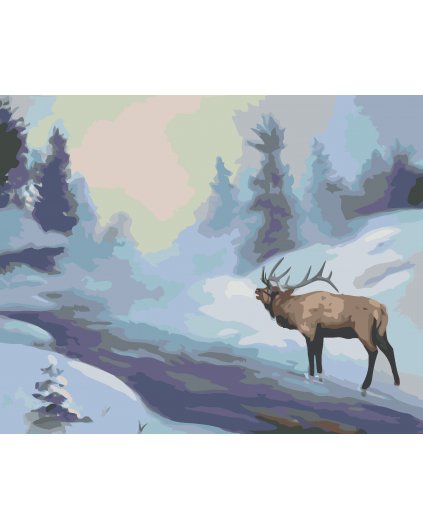 Malování podle čísel - LOS STOJÍCÍ V ŘECE (D. RUSTY RUST)