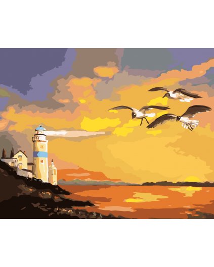 Malování podle čísel - MAJÁK (D. RUSTY RUST)