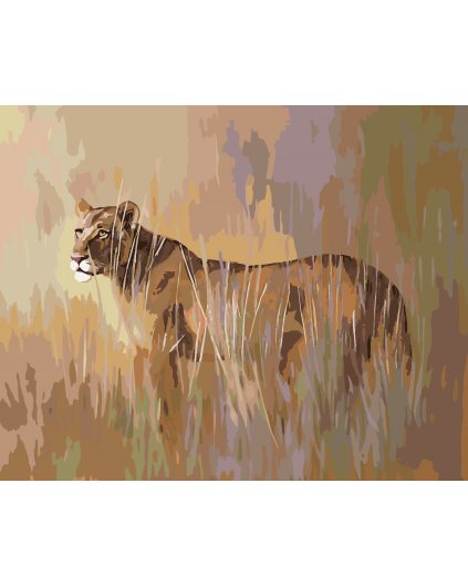 Malování podle čísel - LVICE (D. RUSTY RUST)