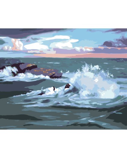 Malování podle čísel - ROBOUŘENÉ MOŘE (D. RUSTY RUST)