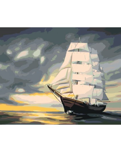 Malování podle čísel - PLUJÍCÍ LOĎ (D. RUSTY RUST)