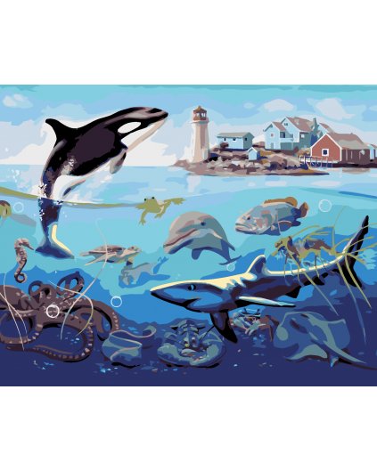 Malování podle čísel - PODMOŘSKÝ SVĚT 2 (D. RUSTY RUST)