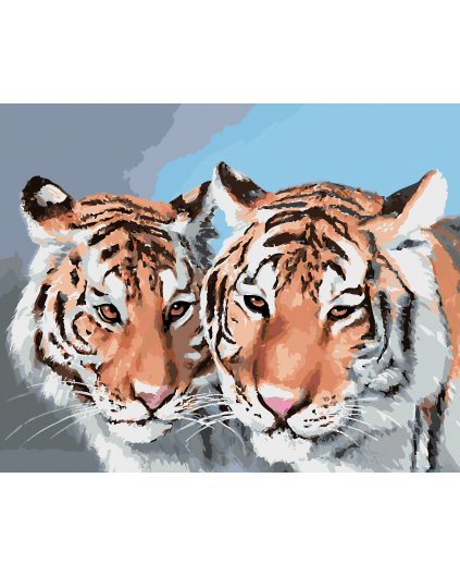 Malování podle čísel - TYGR PORTRÉT (D. RUSTY RUST)