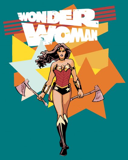 Malování podle čísel - WONDER WOMAN A SEKERA PLAKÁT