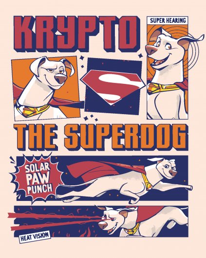 Malování podle čísel - KRYPTO THE SUPERDOG PLAKÁT (DC LIGA SUPERMAZLÍČKŮ)