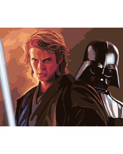 Malování podle čísel - ANAKIN A DARTH VADER