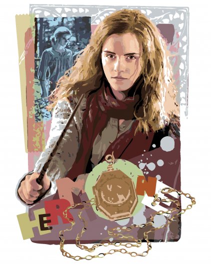 Malování podle čísel - KARTA HERMIONA GRANGER (HARRY POTTER)