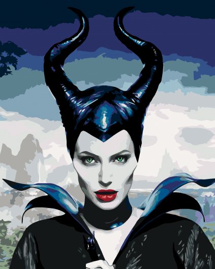 Malování podle čísel - PORTRÉT MALEFICENT (ZLOBA)