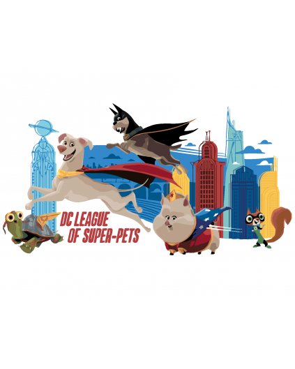 Malování podle čísel - SUPERMAZLÍČCI PŘED MĚSTEM (DC LIGA SUPERMAZLÍČKŮ)