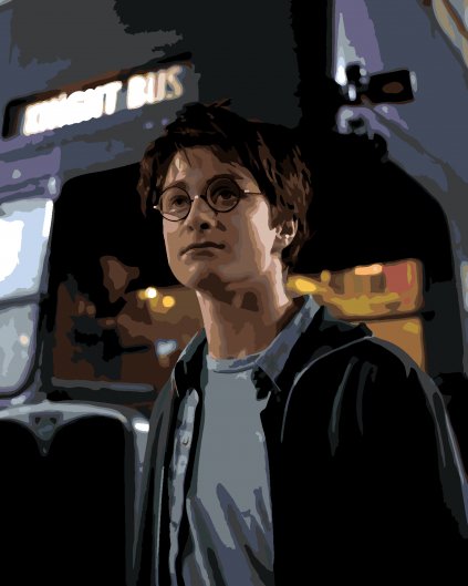 Malování podle čísel - HARRY POTTER PŘED ZACHRANÝM KOUZELNÍCKÝM AUTOBUSEM