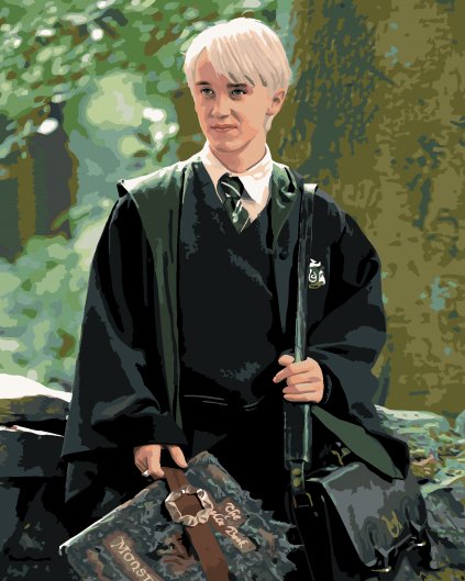 Malování podle čísel - DRACO S OBLUDÁRIEM (HARRY POTTER)