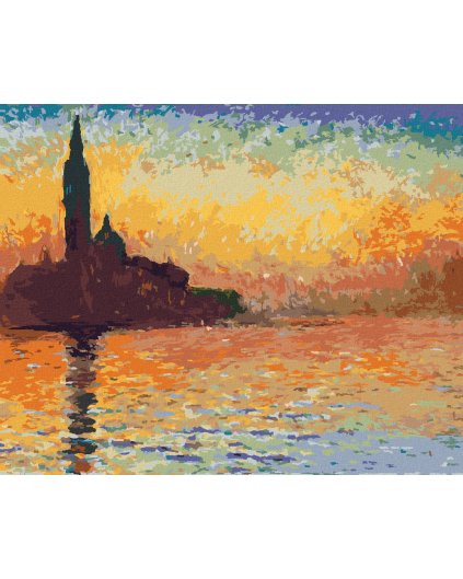 Diamantové malování - SAN GIORGIO MAGGIORE ZA SOUMRAKU (CLAUDE MONET)