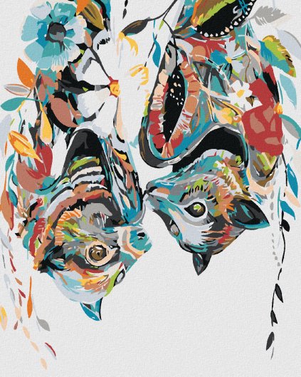 Diamantové malování - KVĚTINOVÍ NETOPÝŘI