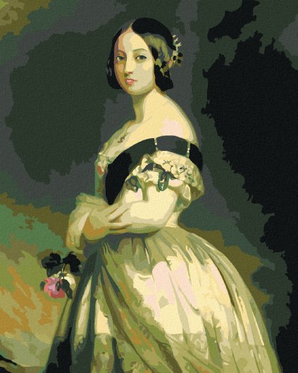 Diamantové malování - KRÁLOVNA VIKTORIE (F. X. WINTERHALTER)