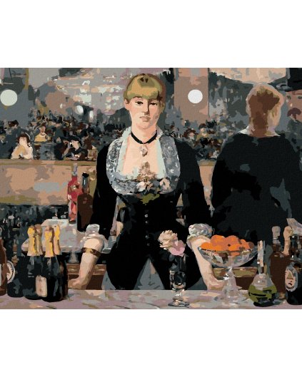 Diamantové malování - BAR VE FOLIES BERGÈRE (ÉDOUARD MANET)