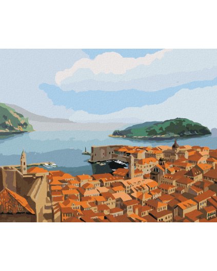 Diamantové malování - DUBROVNÍK V CHORVATSKU