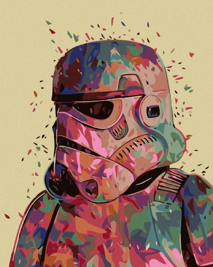 Diamantové malování - ABSTRAKTNÍ STORMTROOPER (STAR WARS)