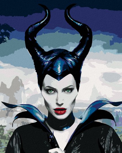 Diamantové malování - PORTRÉT MALEFICENT (ZLOBA)