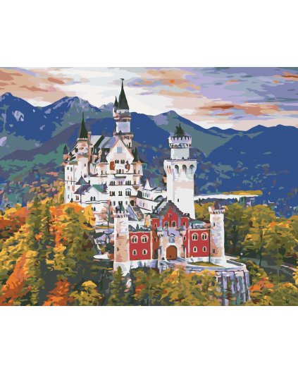 Malování podle čísel - ZÁMEK NEUSCHWANSTEIN