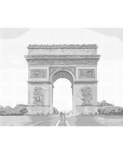 Tečkování - VÍTEZNÝ OBLOUK V PAŘÍŽI