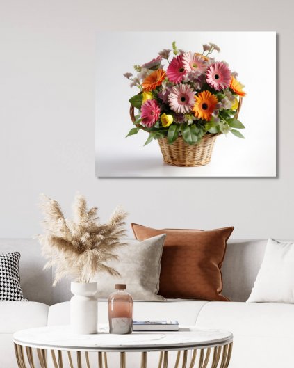 Obrazy na stěnu - Košík letních květin